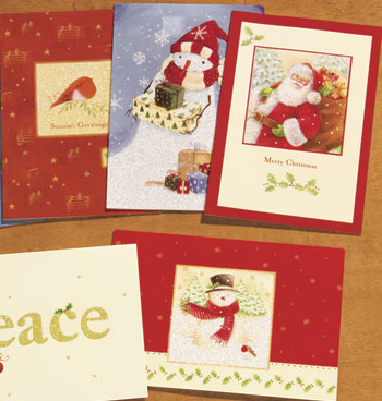 Glitter Christmas Card Assortment - MilesKimball