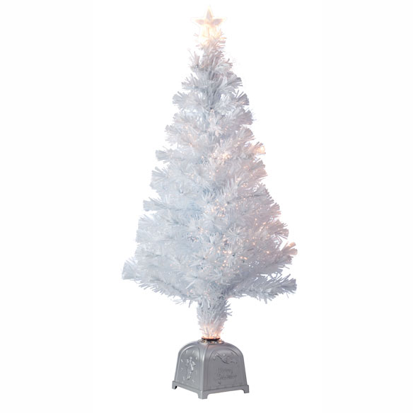 White Fiber Optic Christmas Tree Fiber Optic Tree Miles Kimball