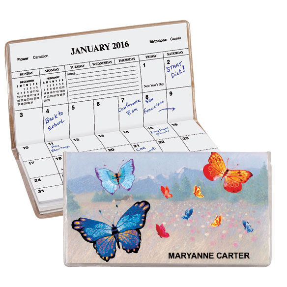 Butterfly Personalized Pocket Planner Calendars Miles Kimball