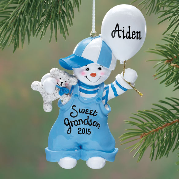 Personalized Sweet Grandson Ornament Christmas Miles Kimball